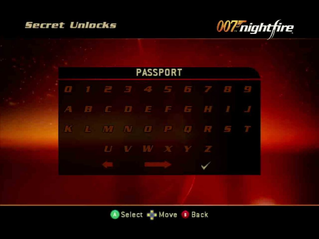 007 Nightfire Level Select