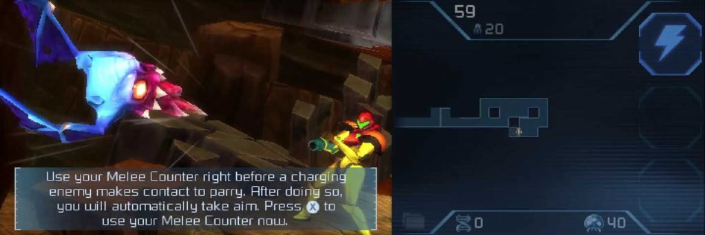 Metroid 2 Samus Returns Melee Counter