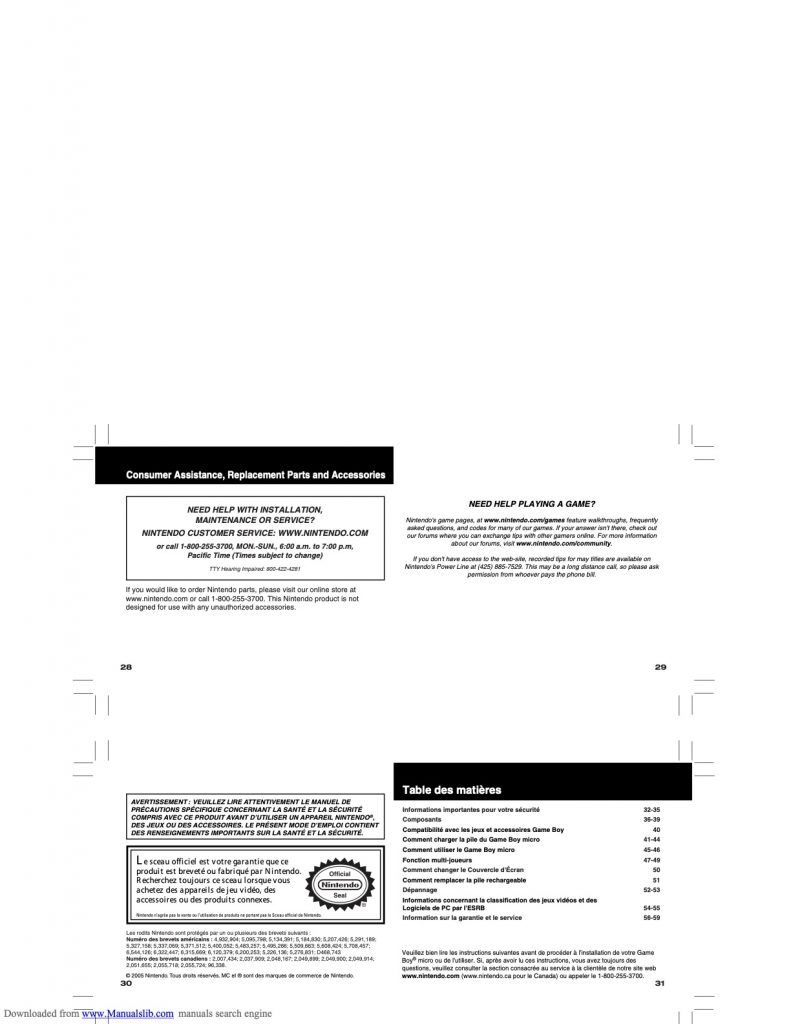 Game Boy Micro Manual Page 6